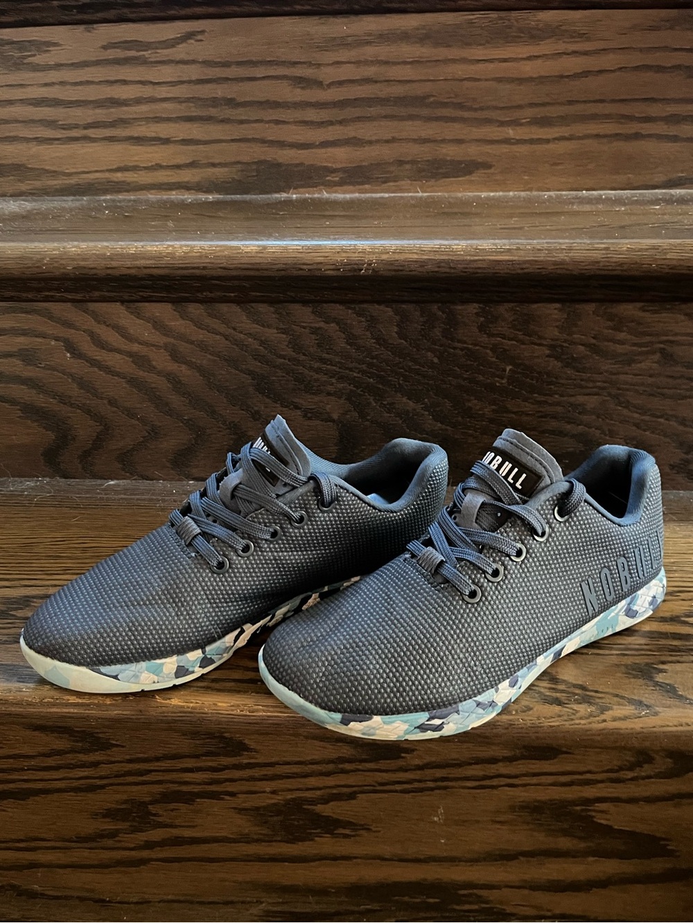 NOBULL Blue Sneakers with Blue-Camo Sole